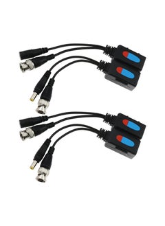 اشتري 4pcs Passive Video Balun, Rj45 To Bnc Transceiver Transmitter, 1080p-8mp Dc Power Passive Audio Video Balun, Plastic Metal, Supports All Video Devices, Cameras, Monitors, Dvr Cards and Video Recorders في السعودية