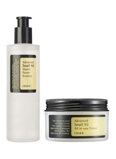 Buy Advanced Snail 96 Mucin Power Essence 100ml and Snail 92 All in One Cream SET 100grams in Saudi Arabia