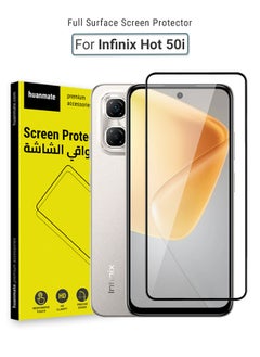 Buy Infinix HOT 50i Screen Protector – Premium Edge to Edge Tempered Glass, High Transparency, Delicate Touch, Anti-Explosion, Smooth Arc Edges, Easy Installation in Saudi Arabia