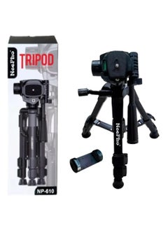 Buy NP-610 Extendable Tripod Stand up to 32cm, Expandable up to 115MM, with Detachable Phone Holder, Adjustable, Compatible with All Smartphones in Egypt