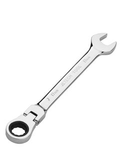 Buy Jetech 17mm Flexible Head Ratchet Combination Wrench, Industrial Grade Flex Ratcheting Spanner, Heat-Treated Cr-V Alloy Steel, 12 Point Ratchet Box Ended and Open End Spanner, Flex-Head Gear Wrench in UAE