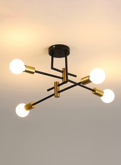 Buy Industrial Chandeliers/E27 Sputnik Ceiling Light 4 Lights (Bulb Not Included) in UAE