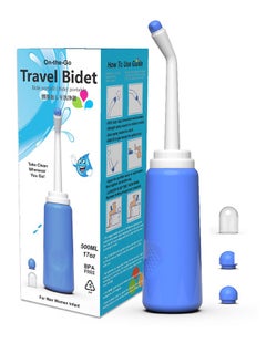 اشتري Portable Bidet For Women Kid With 2 Nozzles - 500ml Travel Bidet 17oz Handheld Personal Bidet - Suitable For Outdoor, Camping, Traveling, Driving, Personal Hygiene في الامارات