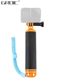 Buy Waterproof Floating Hand Grip for GoPro Hero 11, 10, 9, 8, 7, 6, 5, 4, 3, 2, Session, Fusion, Max, AKASO, SJCAM, DJI Osmo Action Camera Handler Handle Mount Accessories Pole Mount for Sports Camera in UAE