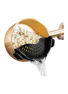 Buy Silicone Clip-On Strainer for All Pots and Pans, Pasta Strainer Clip-On Food Strainer for Meat, Vegetables and Fruits Silicone Kitchen Strainer in Saudi Arabia