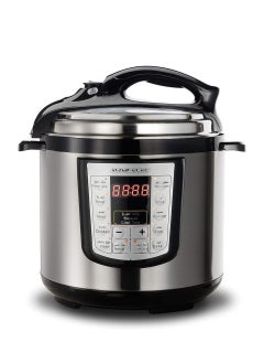 اشتري 8 liter electric pressure cooker black/silver في السعودية