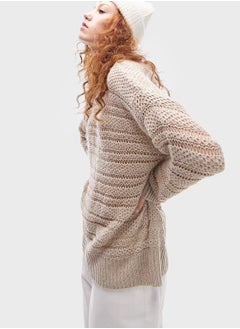 Buy Pocket Detail Knitted Sweater in Saudi Arabia