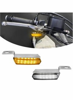 Buy Motorcycle LED Turn Signals, Front Sequential Indicators 3 Wire Handlebar Blinkers with Running Lights in UAE