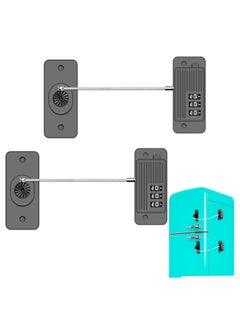 اشتري Refrigerator Lock, Fridge Lock with Password, Strong Durable Duty Upgraded Multifunctional Cabinet Locks for Refrigerator, for Refrigerator, Cabinets and Drawers, Closets, Windows, Doors (Black) في الامارات