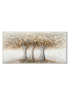 اشتري Rabat Trees Of Lives Gold Framed Wall Art Elegant Nature Inspired Decor With Luxurious Gold Color Wall Decoration Arts For Bedroom Living Room Home Office 82X162X4.5+4Cm في الامارات