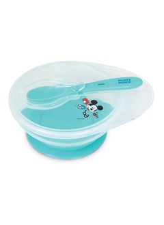 اشتري Minnie Mouse Silicone Suction Bowls For Babies Leakproof Lids Extra Strong Suction Easy Release Tab Dishwasher, Multicolor في الامارات