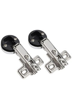 اشتري Glass Door Hinges 2 Pieces Cabinet Door Hinges Solf Close Hinge Invisible Furniture Hinges Straight Arm Hinges Match with 26mm Cup s(2 Pieces Glass Door Hinge) في الامارات