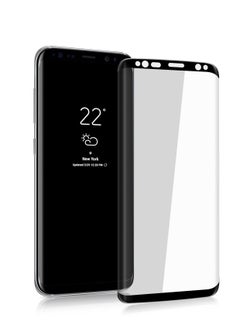 Buy Galaxy S8 Screen Protector, 3D Curved Anti-Bubble Ultra HD Tempered Glass Case Friendly Screen Protector for Samsung Galaxy S8 (5.8”) Black in UAE