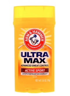 Buy Arm & Hammer Ultra Max Active Sport Antiperspirant Deodorant 73g in Saudi Arabia