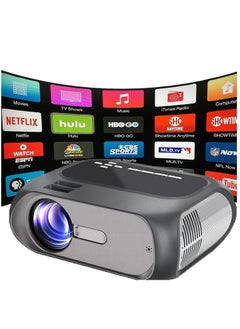 Buy Portable Projector Android Home Theater Full HD 1080P for Indoor Outdoor Compatible with TV Phone in Saudi Arabia