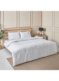 اشتري Snug Harbor Robin 3-Piece Cotton Flannel King Comforter Set 235 x 220 cm في الامارات