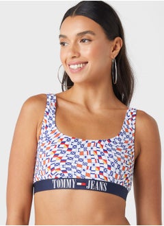 Buy Logo Detail Printed Bikini Top in UAE