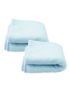 Buy VOIDROP Blue Bath Towels for Newborn Babies Super Soft Double Sided 2 in 1 Baby Hooded Bathing Towels Infants Toddlers ,(Pack of 2) Blue L-71cm X B-71cm in UAE