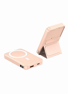 اشتري Magnetic Portable Power Bank Charger for Apple iPhone 14/13 series 10000mah Pink في الامارات
