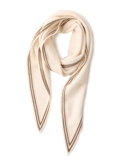 Buy Korean Version Warm And Versatile Triangular Small Scarf Beige in UAE