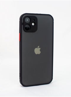 Buy iPhone 12 Case Protective Back Cover Case for iPhone 12 6.1" Black in Saudi Arabia