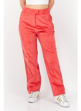 اشتري Women Sportswear Fit Training Corduroy Pants, Coral في الامارات