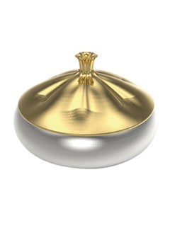 اشتري Rajin Serving Tray With Lid Silver/Gold في السعودية