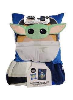 Buy Jay Franco 2-Piece The Child from Star Wars The Mandalorian - Pillow and Oversized Throw in UAE