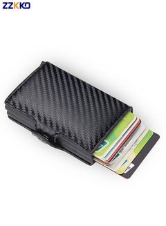 Buy Top Quality RFID Wallet Men Money Bag Mini Purse Male Aluminium Card Wallet Small Clutch Leather Wallet Thin Purse Carteras in Saudi Arabia