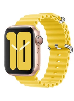 Buy Silicon Replacement Strap For Apple Watch Series 7 And Series 8 (45mm) And Apple Watch Ultra (49mm) - Yellow in Egypt