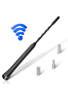 اشتري Car Antenna, Universal Replacement Car Radio Aerial Mast, AM/FM/DAB, Rod Car Roof Antenna with M4 M5 M6 Screws 23cm في الامارات