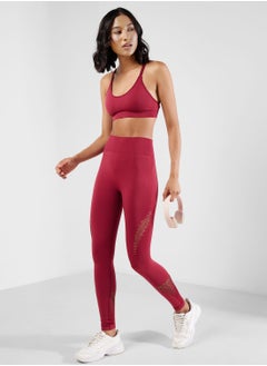 Buy Mesh Detail Sports Bra & Leggings Set in UAE