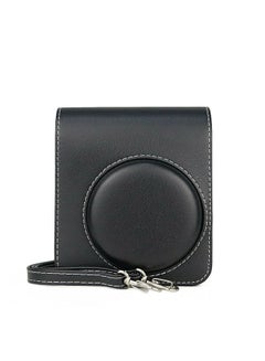 Buy Case for Fujifilm Instax Mini 40 Case, PU Leather Instant Camera Protective Cover with Adjustable Shoulder Strap -Black in UAE