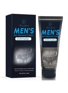 Buy Intimate/Private Hair Removal Cream For Men, For Unwanted Male Hair in Private Area, Effective & Painless Depilatory Cream, Suitable For All Skin Types in UAE