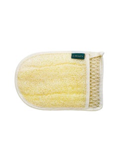 Buy G-Beauty GBY-004 Small Natural Oval Glove Double Face Massage Loofah For Bath Spa and Shower - Beige in UAE