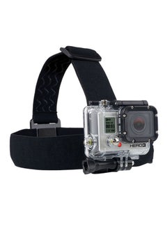 اشتري ربَاط رأس مطاطي لتثبيت الكاميرا لكاميرا جو برو HD هيرو 1/2/3 أسود في الامارات