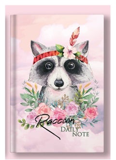 Buy Watercolor Animals Notebook A5 Size 80 Sheets (Raccoon) in Egypt