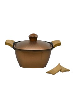 Buy Neoklein 22 CM Titanium Gold Square casserole in UAE