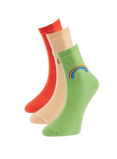 Buy Socks - Patterned - Pack of 3 in Egypt