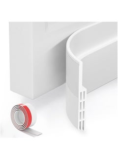 Buy Door Draft Stopper Under Door Seal, 39" L Door Sweep for Exterior & Interior Doors, Door Draft Blocker Dust and Noise Insulation Weather Stripping Draft Guard Insulator, White in UAE