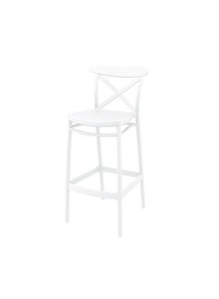 اشتري كرسي مرتفع من جيلفار للمفروشات باللون الأبيض في الامارات