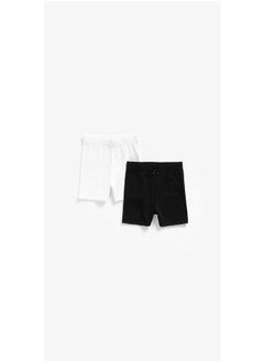 اشتري Black and White Shorts - 2 Pack في الامارات