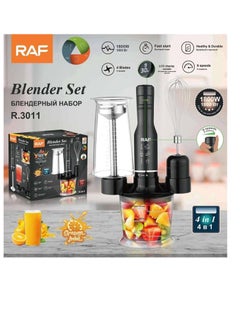 Buy Stainless steel hand blender, set 4.1 - R.3011 - RAF - 1800 watts in Egypt