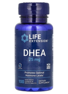 اشتري DHEA, 25 mg, 100 Vegetarian Tablets في الامارات