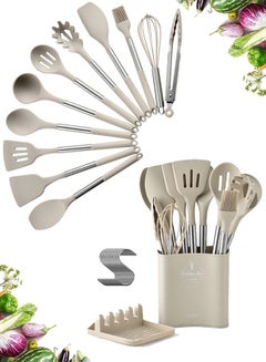 Buy 14-Piece Silicone Kitchen Cooking Utensils Set Non-stick Cookware Kitchen Tools Set in UAE