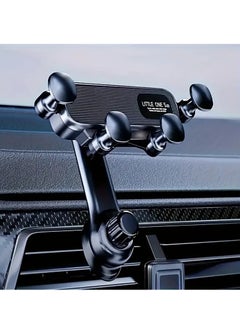 Buy New Gravity Car Phone Holder Air Vent Clip Mount Mobile Cell Stand Car Navigation Phone Stand, Plastic in UAE