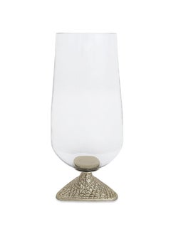 اشتري Waltz Candle Holder, Clear & Gold - 18x40.5 cm في الامارات