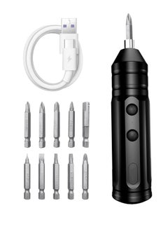 Buy Cordless Rechargeable Screwdriver, 1200mAh 3.7V Cordless Screwdriver Rechargeable, with 10 Magnetic Bits Electric Screwdriver Sets, Forward and Reverse Rotate (Standard) in UAE