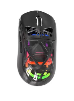 Buy Ergonomic Optical Wireless Mouse (RGB) tri-mode mouse FV-M7 , 2.4G - USB , Adjustable DPI Mini 3D Gaming Mouse with Power Source Rechargeable Battery for personal pc / lap top indoor and outdoor home, office - black in Egypt