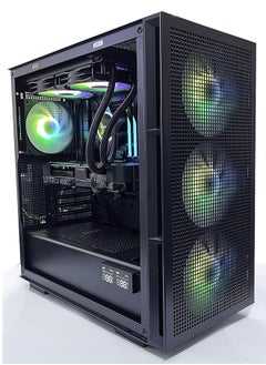 اشتري NANOTECH Liquid Cooled ARGB Gaming PC, Intel i7-13700F, Nvidia RTX 4060Ti 16GB , DDR4 32GB 3600MHz (2*16GB) , 2TB NVME M.2 SSD, 750 Watts PSU, 2 Fan AIO Cooler, Windows 11 pro في الامارات